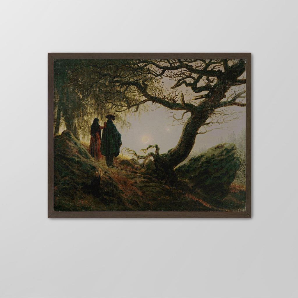 Contemplating the Moon Canvas Print