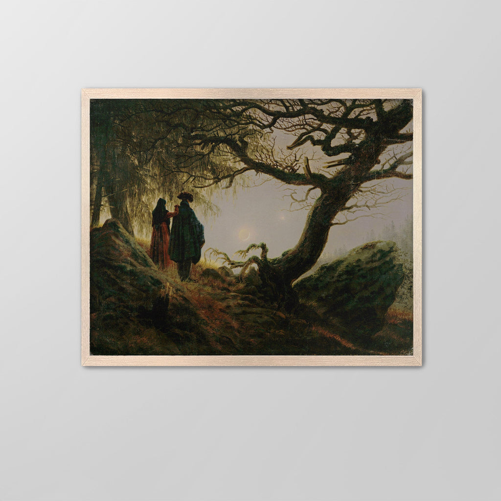 Contemplating the Moon Canvas Print