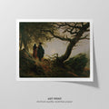 Contemplating the Moon Canvas Print