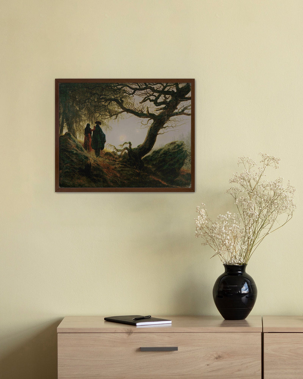 Contemplating the Moon Canvas Print
