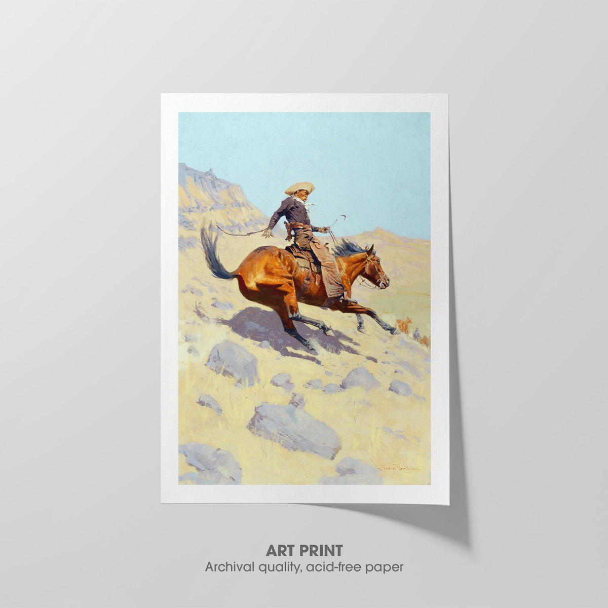 The Cowboy Canvas Print