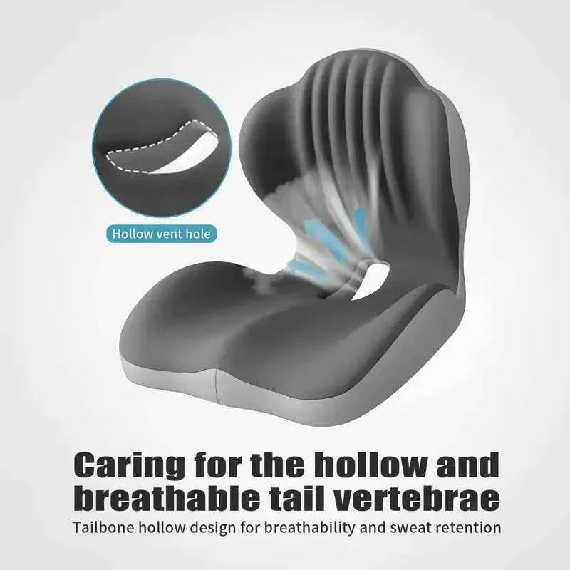 ❤️Sit Longer in Comfort with Ergonomic Memory Foam Back & Seat Support