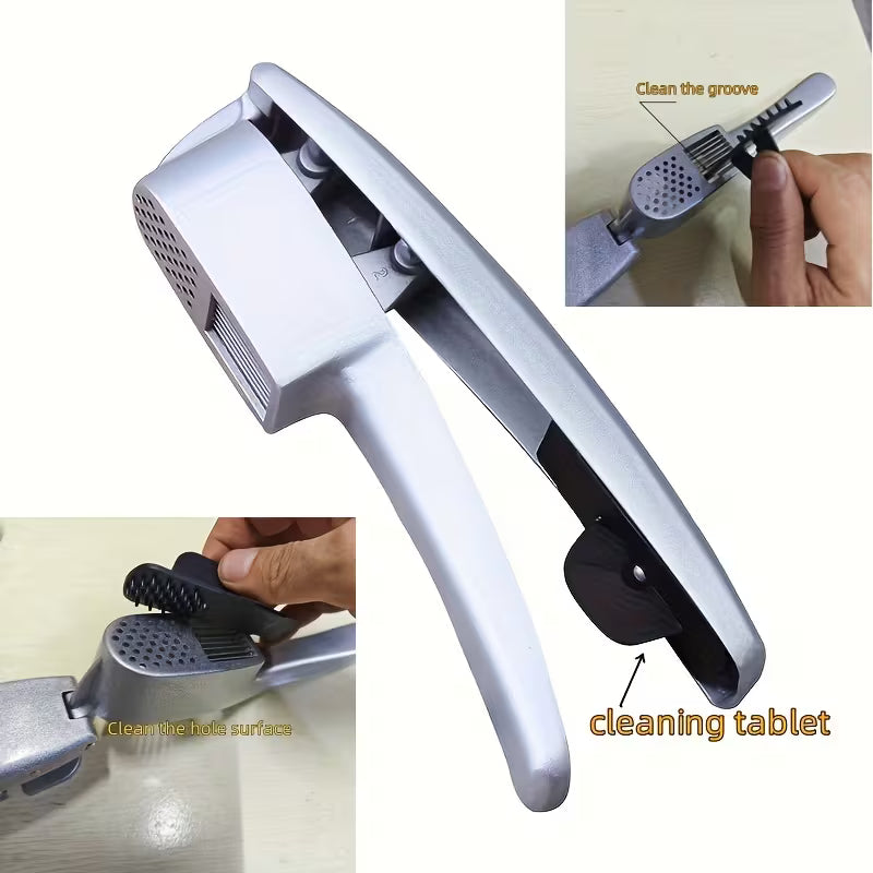 1pc Garlic Slicer And Mincer 2-In-1 Garlic Press