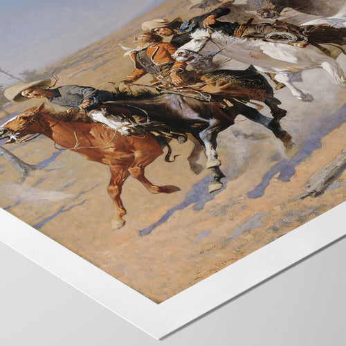A Dash for the Timber Canvas Print