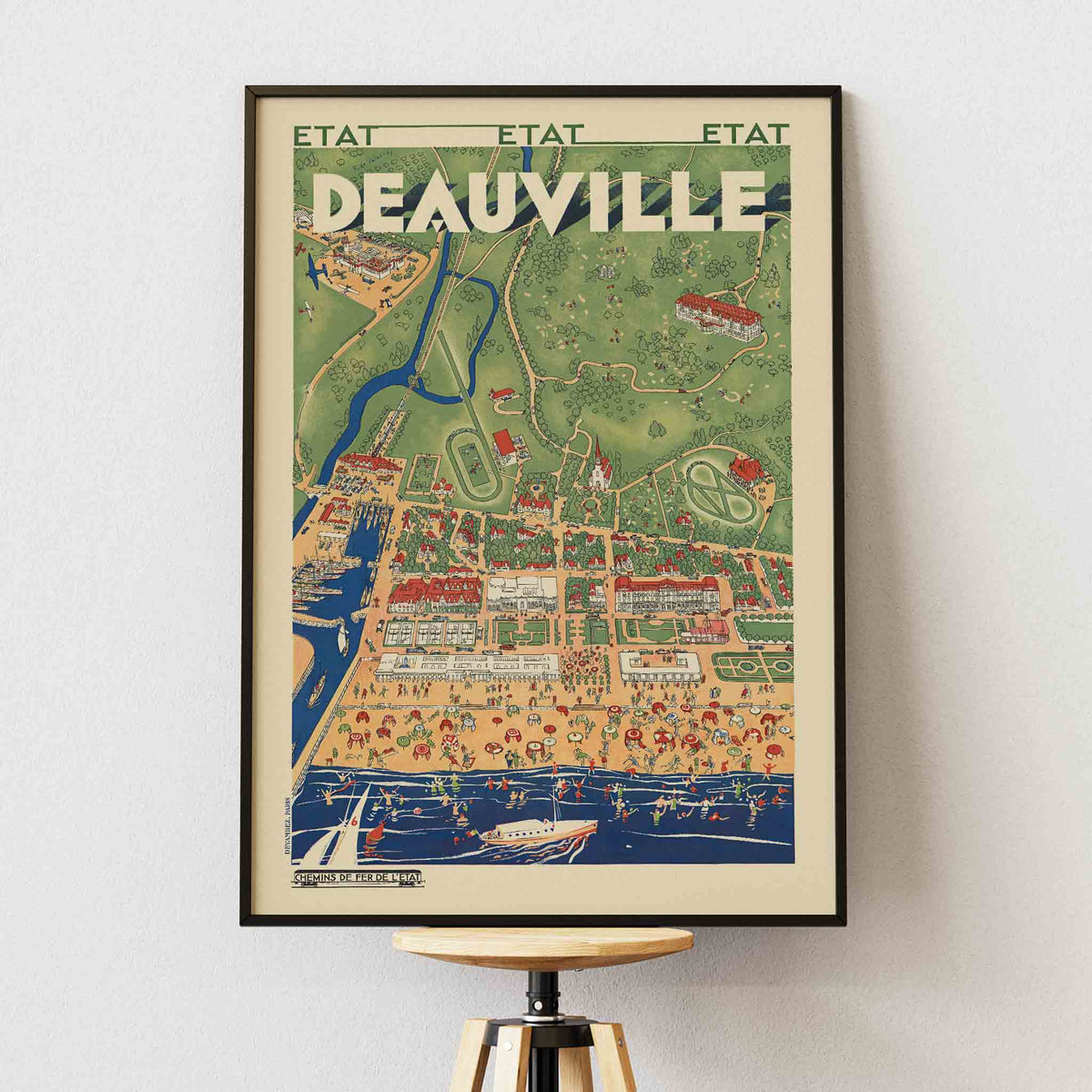 Deauville en train Canvas Print