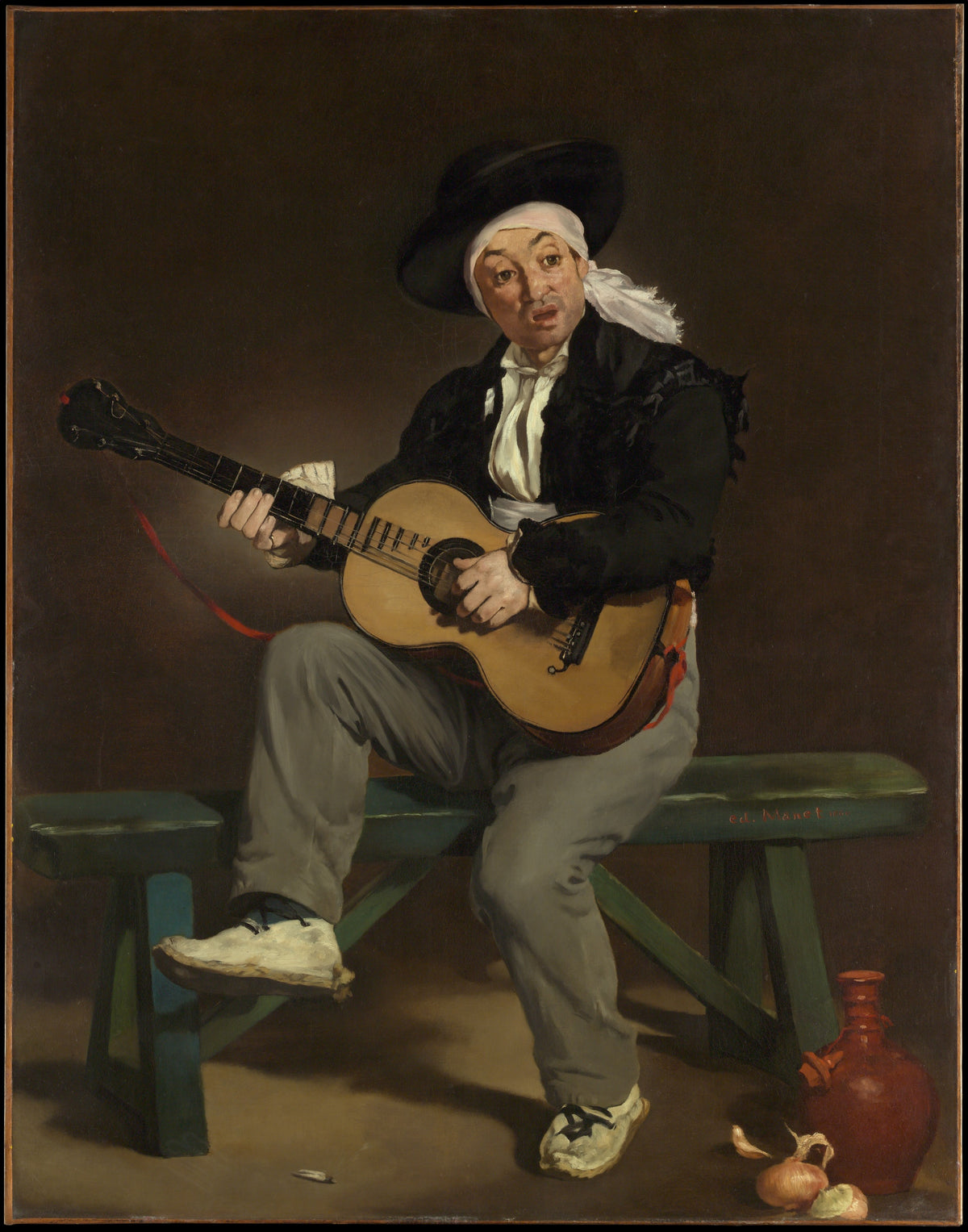 The Spanish Singer by Edouard Manet - Impressionist canvas print
