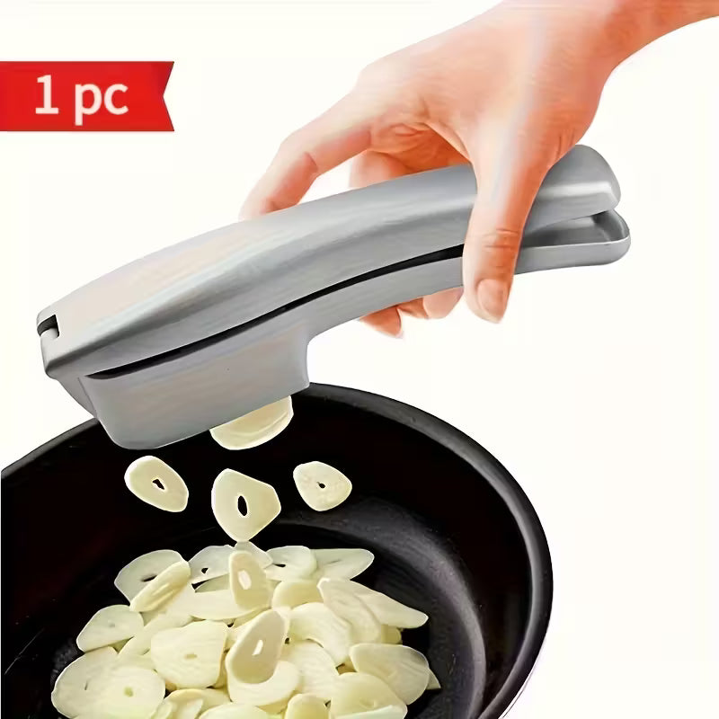 1pc Garlic Slicer And Mincer 2-In-1 Garlic Press