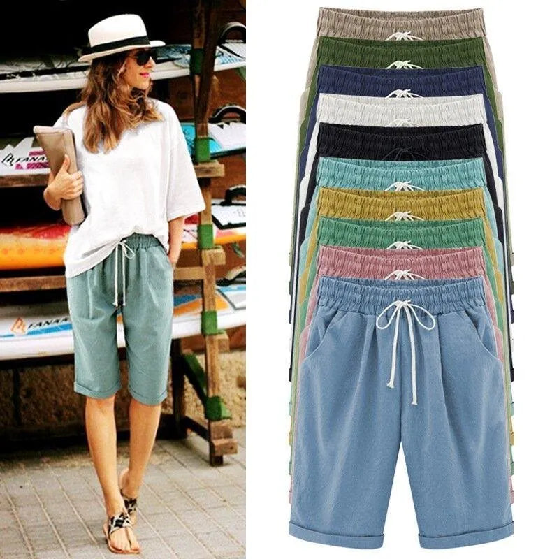 (🔥Summer Hot Sale -48% OFF🔥)Elastic Waist Casual Comfy Summer Shorts(BUY 3GET FREE SHIPPING)