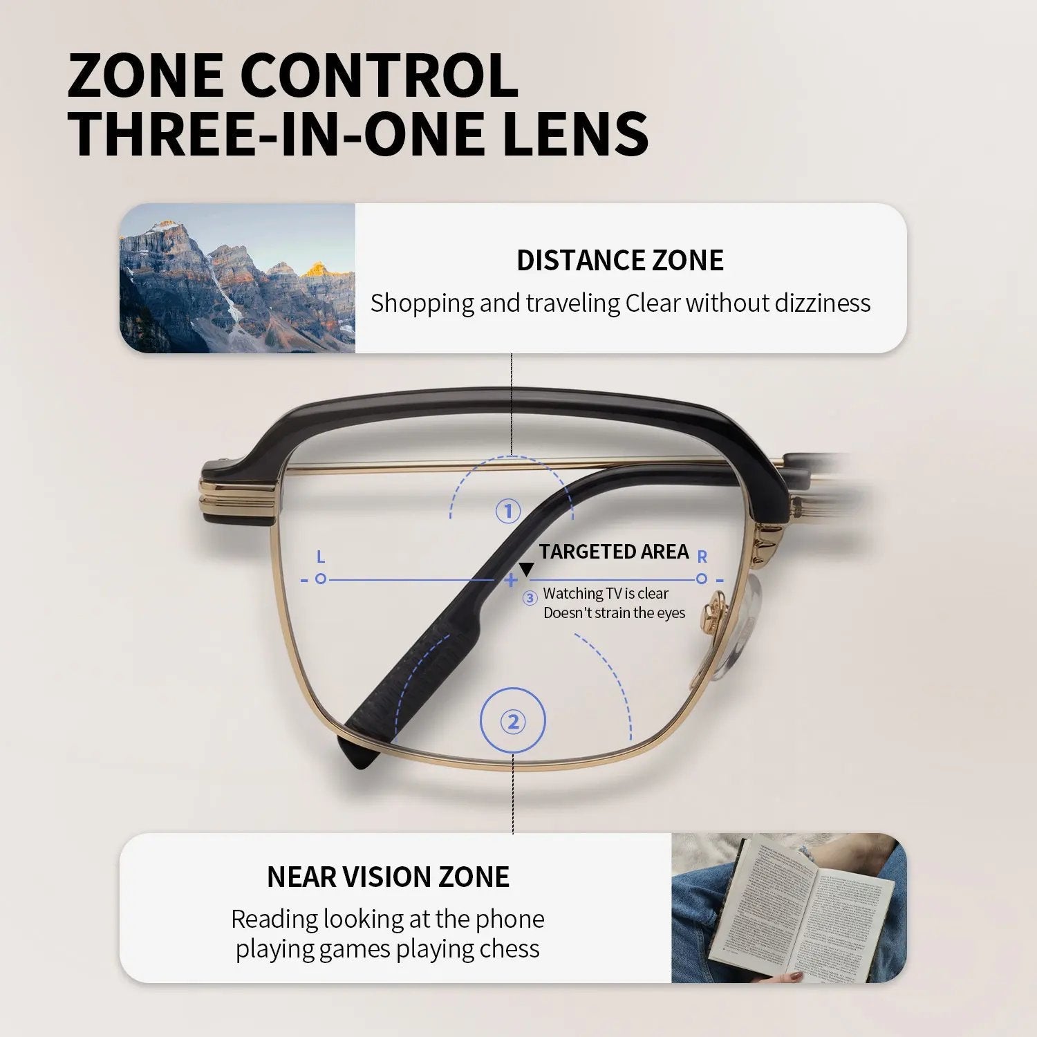 👓✨Auto-Adjusting HD Reading Glasses for Men & Women