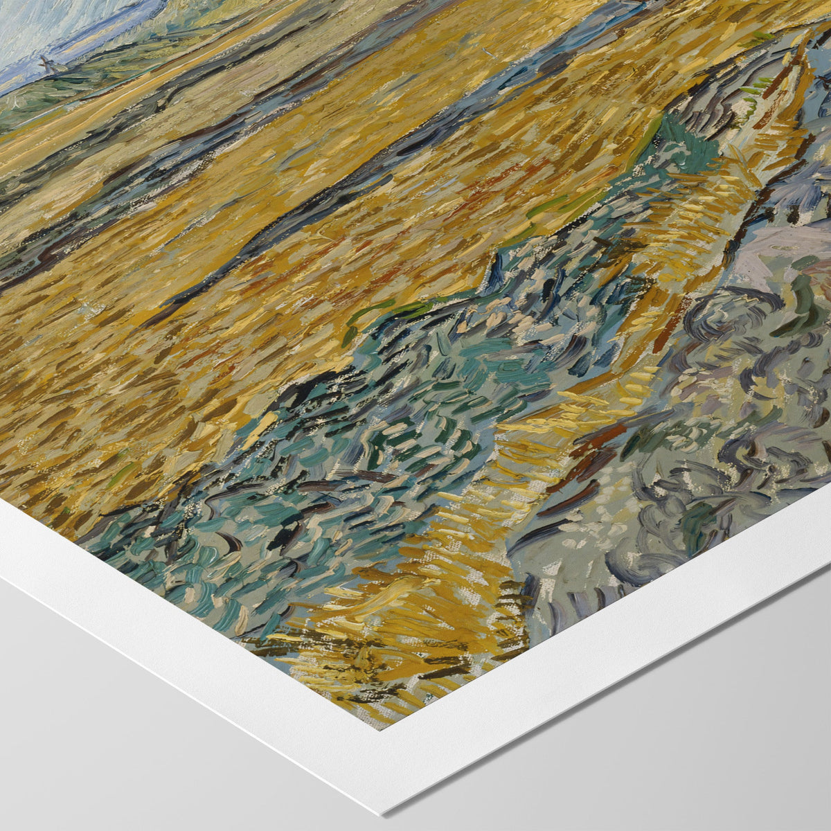 Enclosed Field with Plowman Canvas Print