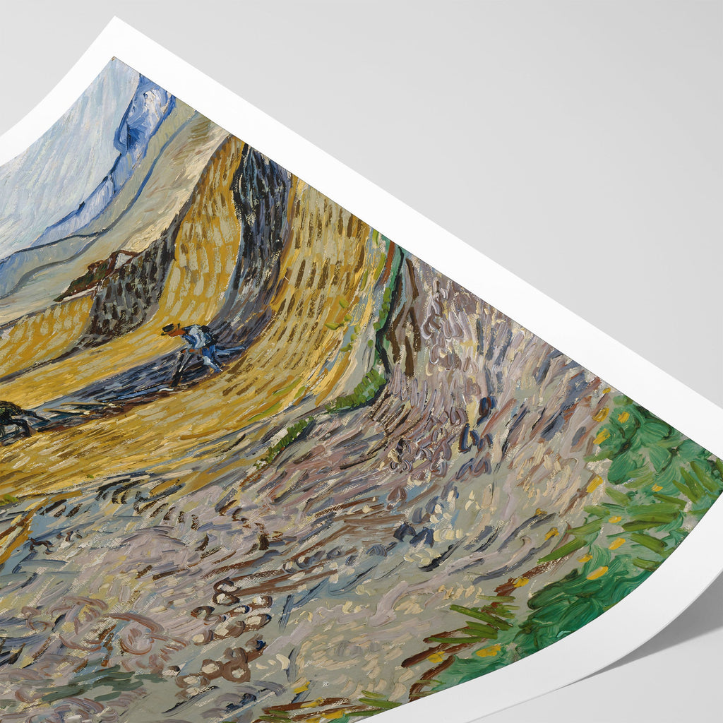 Enclosed Field with Plowman Canvas Print