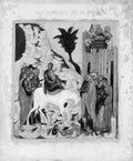 Christ's Entry into Jerusalem by Russian Painter - Tempera canvas print