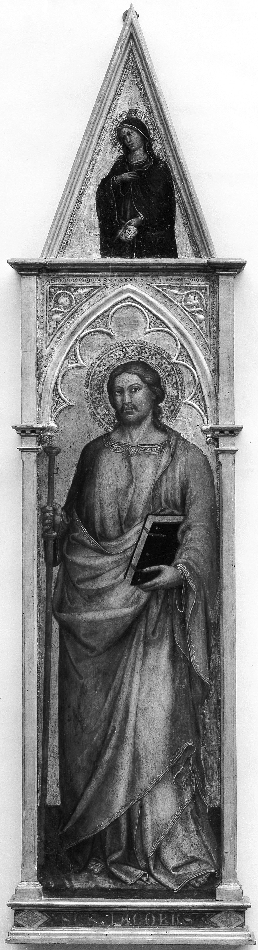 Saint James the Greater with the Virgin of the Annunciation by Martino di Bartolommeo di Biagio - Tempera canvas print