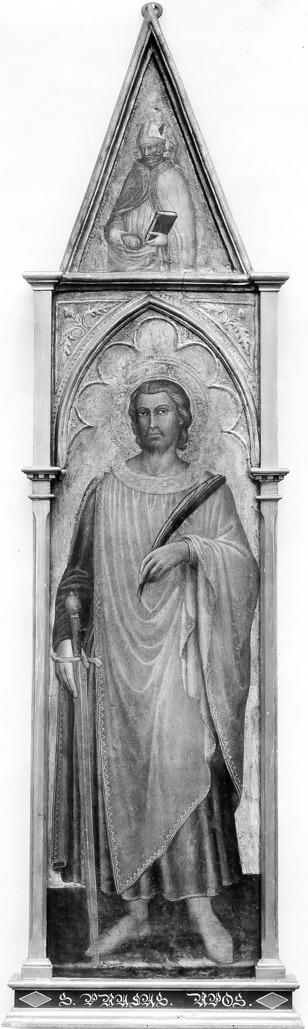 Saint Julian the Hospitaler with Saint Nicholas of Bari by Martino di Bartolommeo di Biagio - Tempera canvas print