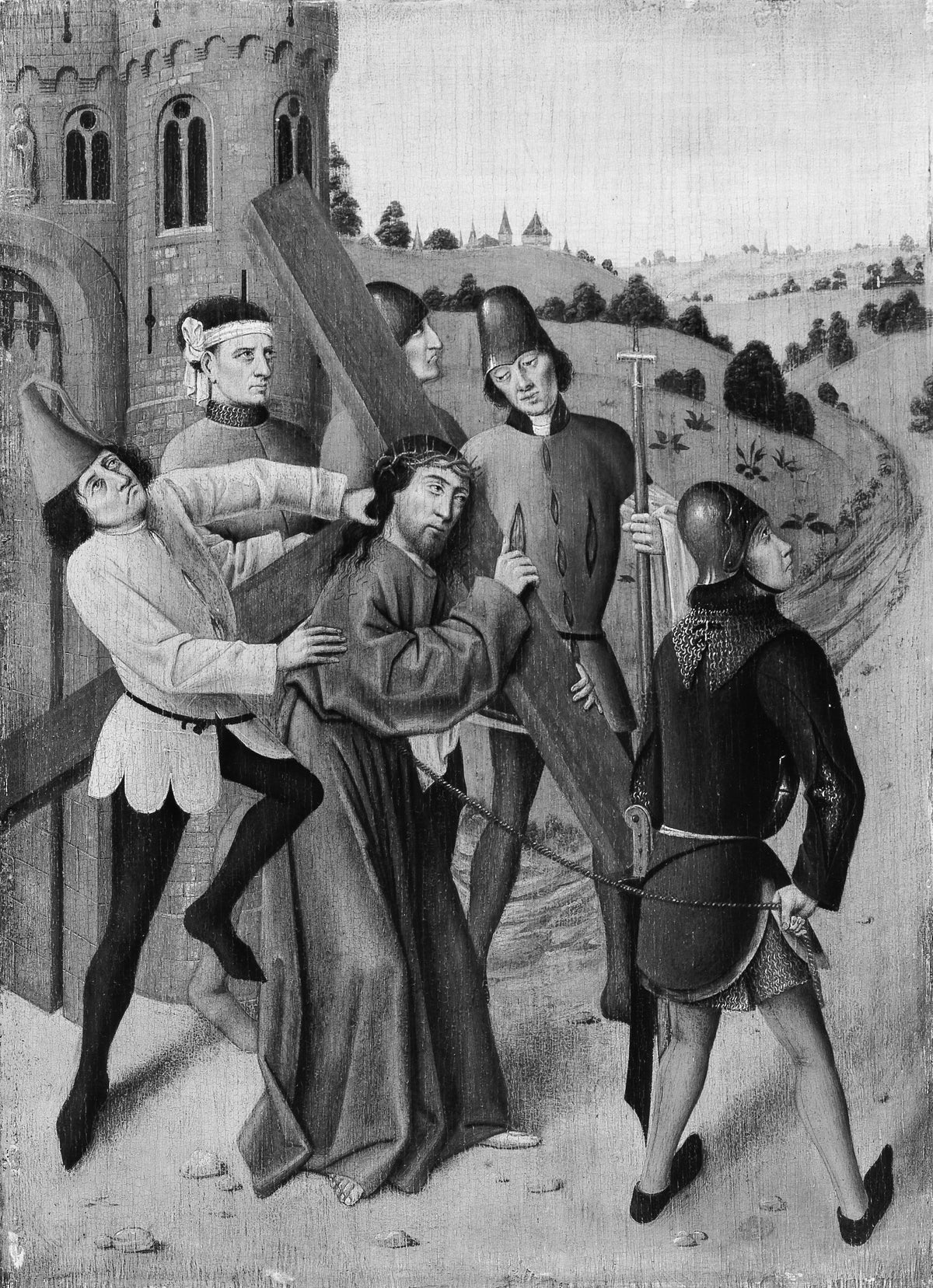 Christ Bearing the Cross by Northern French Painter - Classic Art canvas print