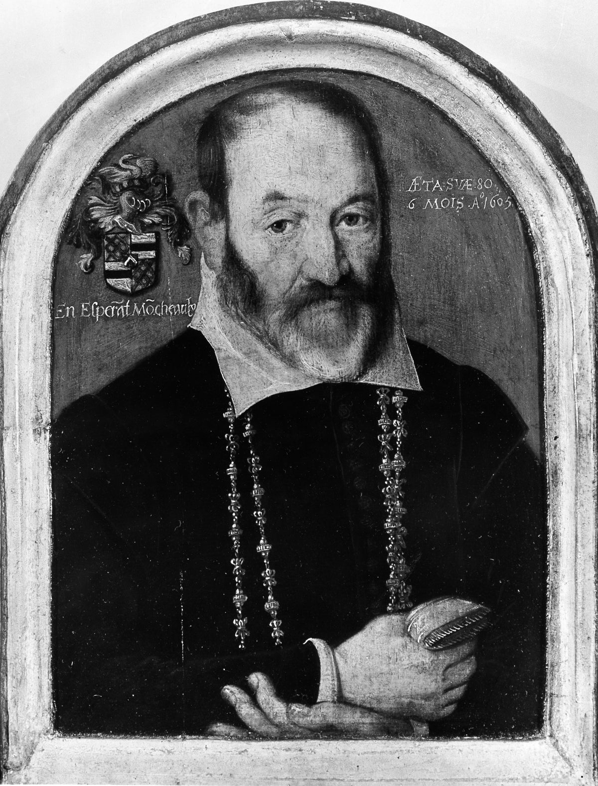 Portrait of a Man of the Moncheaux Family by Northern French Painter - Classic Art canvas print