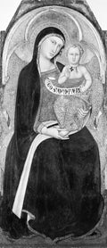 Madonna and Child by Luca di Tommè di Nuto - Tempera canvas print