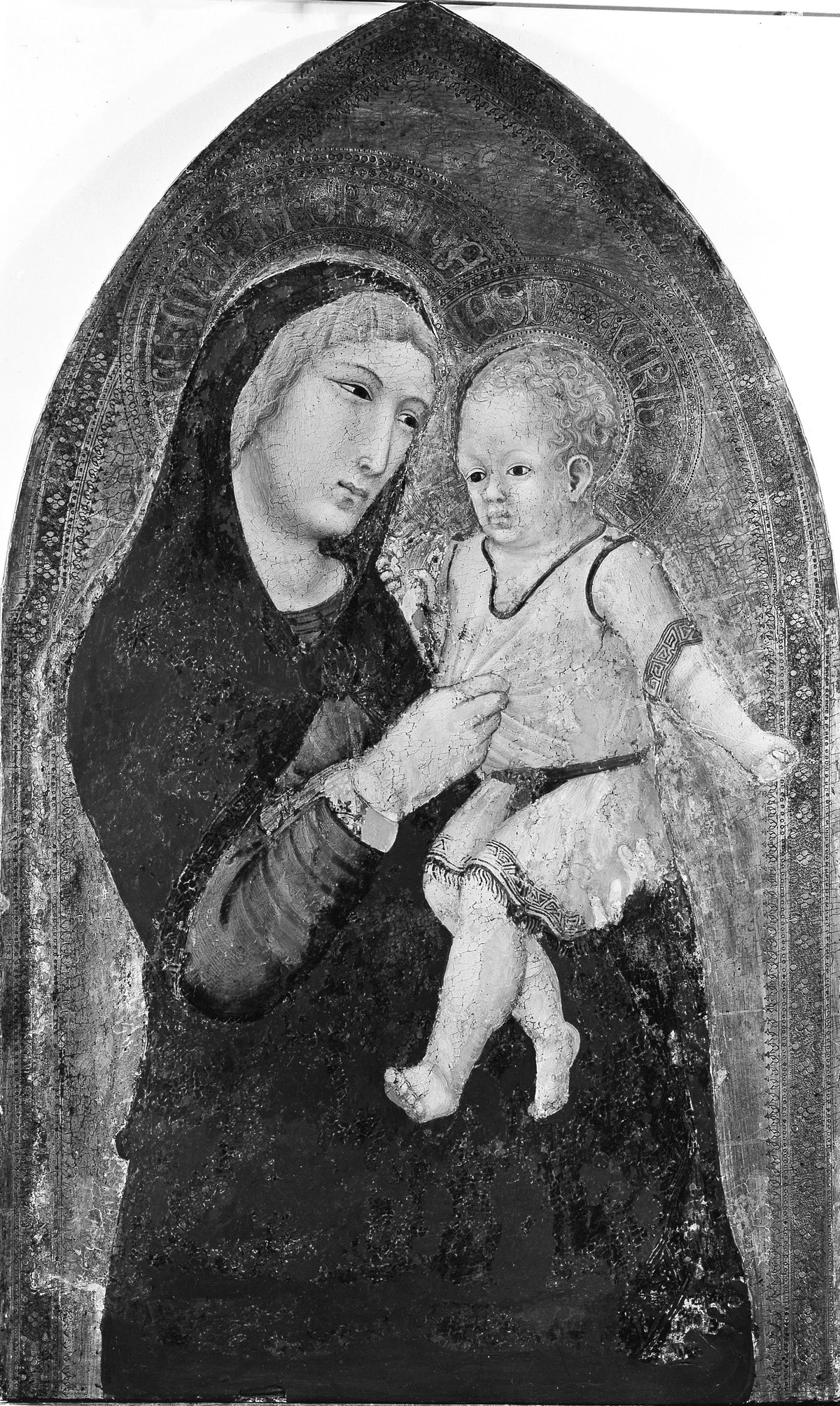 Madonna and Child by Ambrogio Lorenzetti - Tempera canvas print