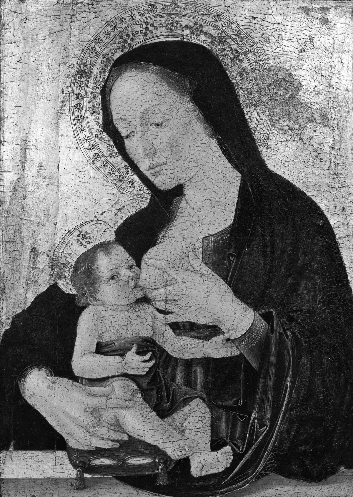 Madonna and Child by Antoniazzo Romano (Antonio di Benedetto Aquilio) - Tempera canvas print