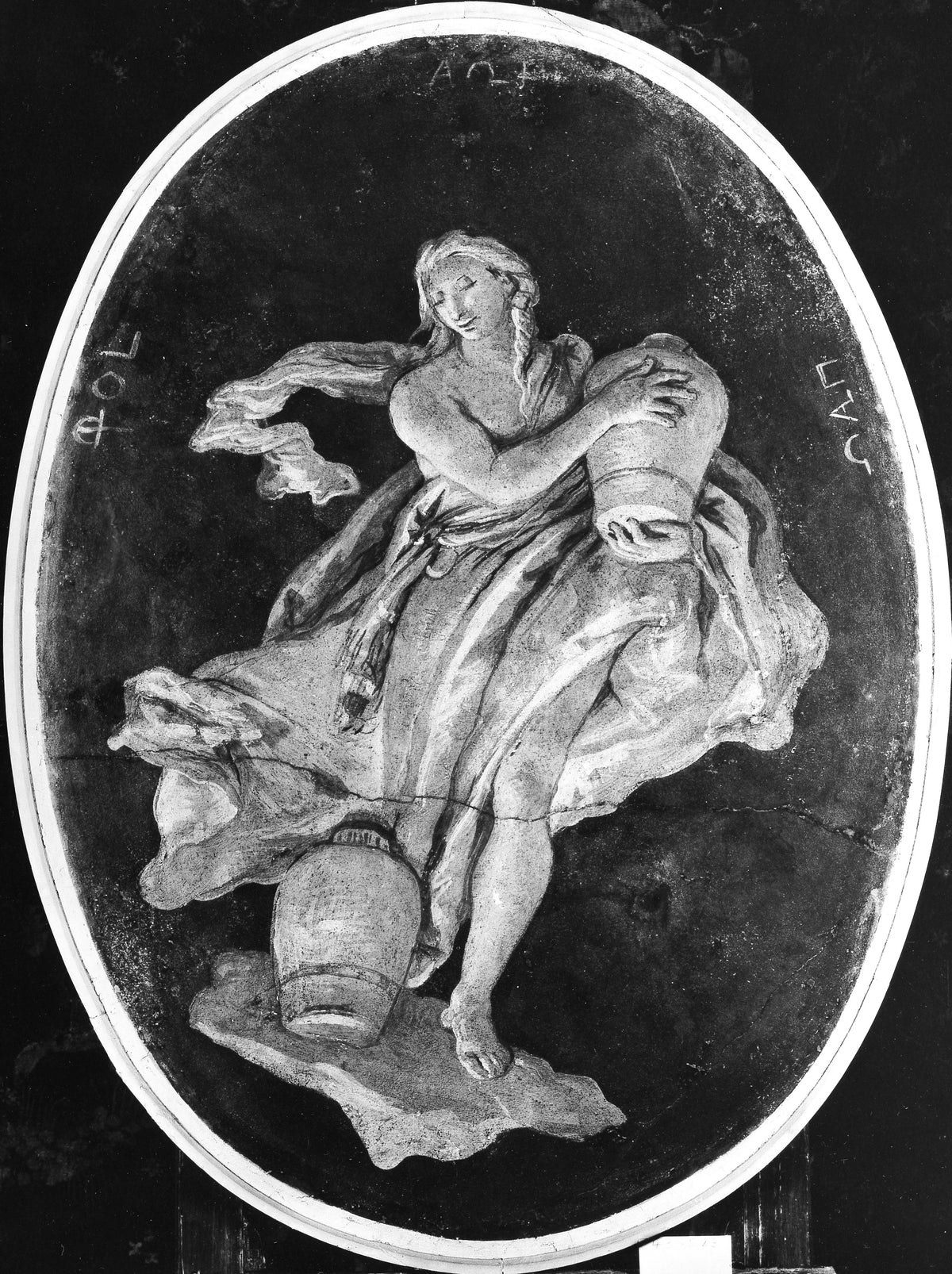 Allegorical Figure Representing Temperance by Giovanni Battista Tiepolo - Classic Art canvas print