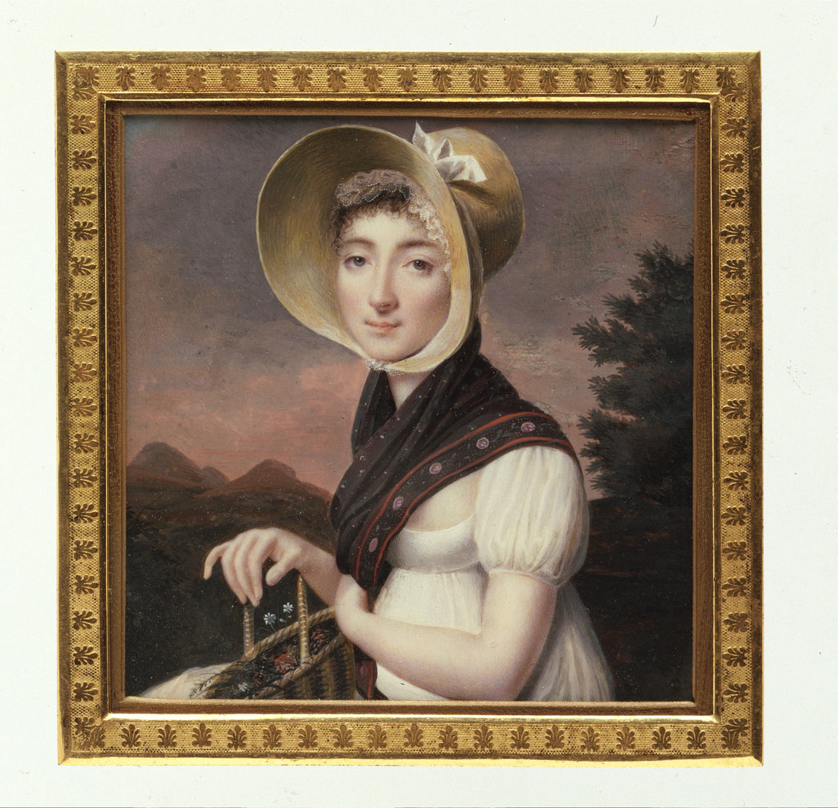 Portrait of a Woman by Vincent Bertrand - Classic Art canvas print