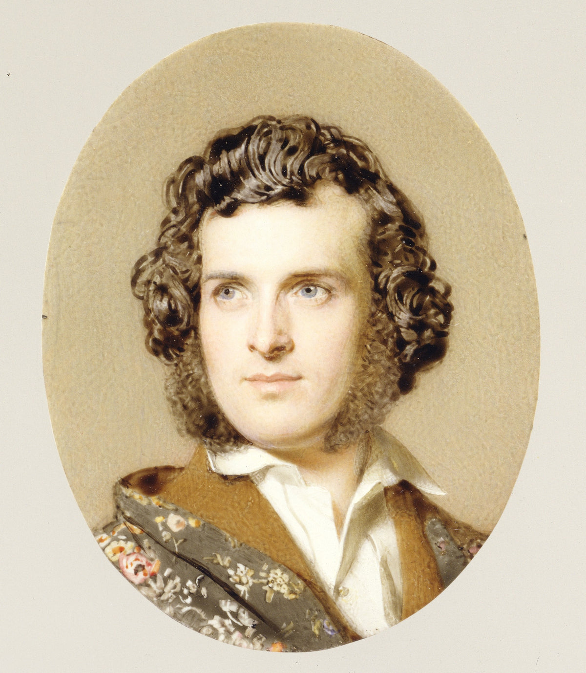 Self-Portrait by John Faed - Classic Art canvas print