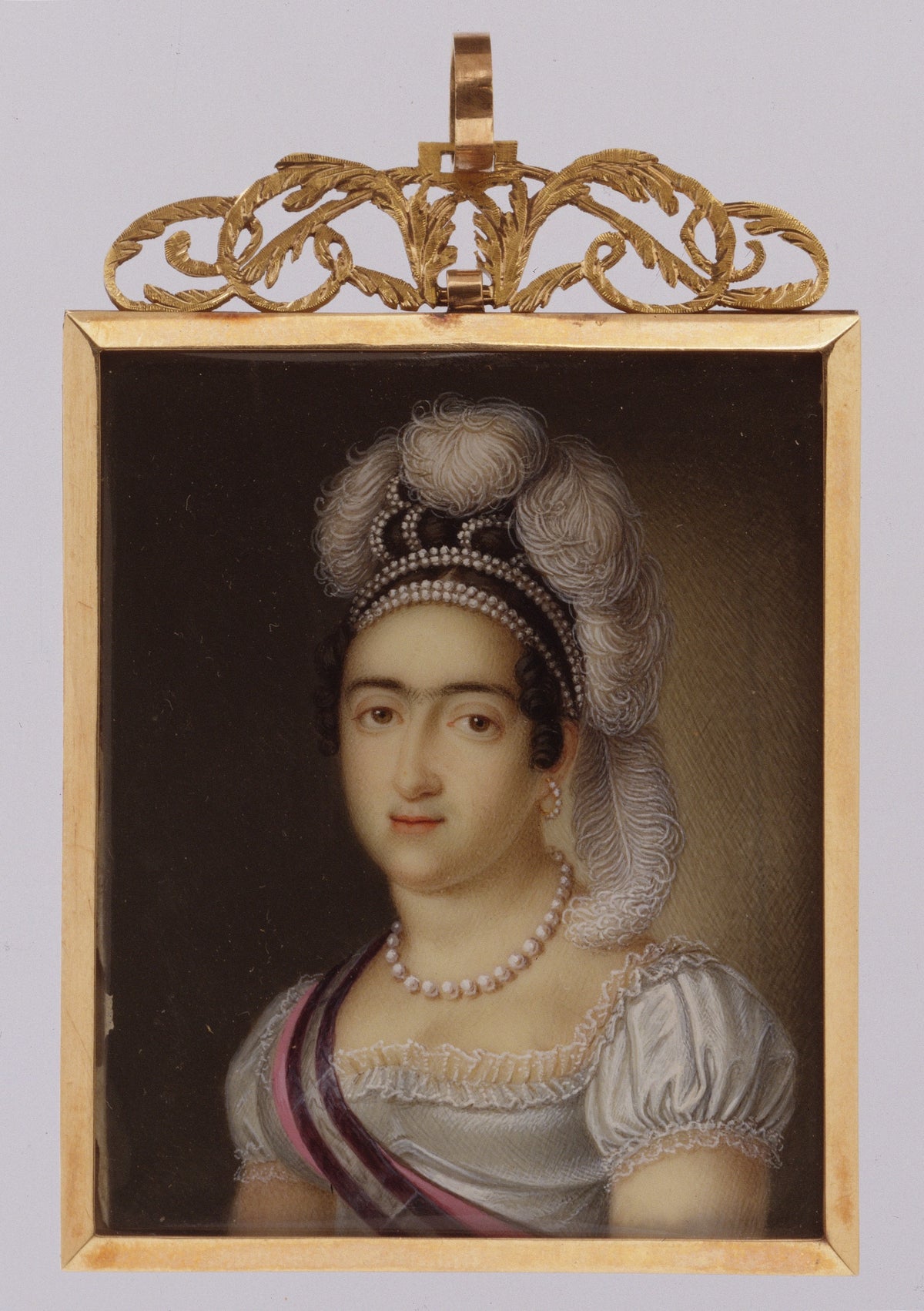 Princess Mara Francisca de Asis de Borbn and Her Son Infante Carlos Luis Mara Fernando de Borbn by Luis de la Cruz y Rios - Classic Art canvas print