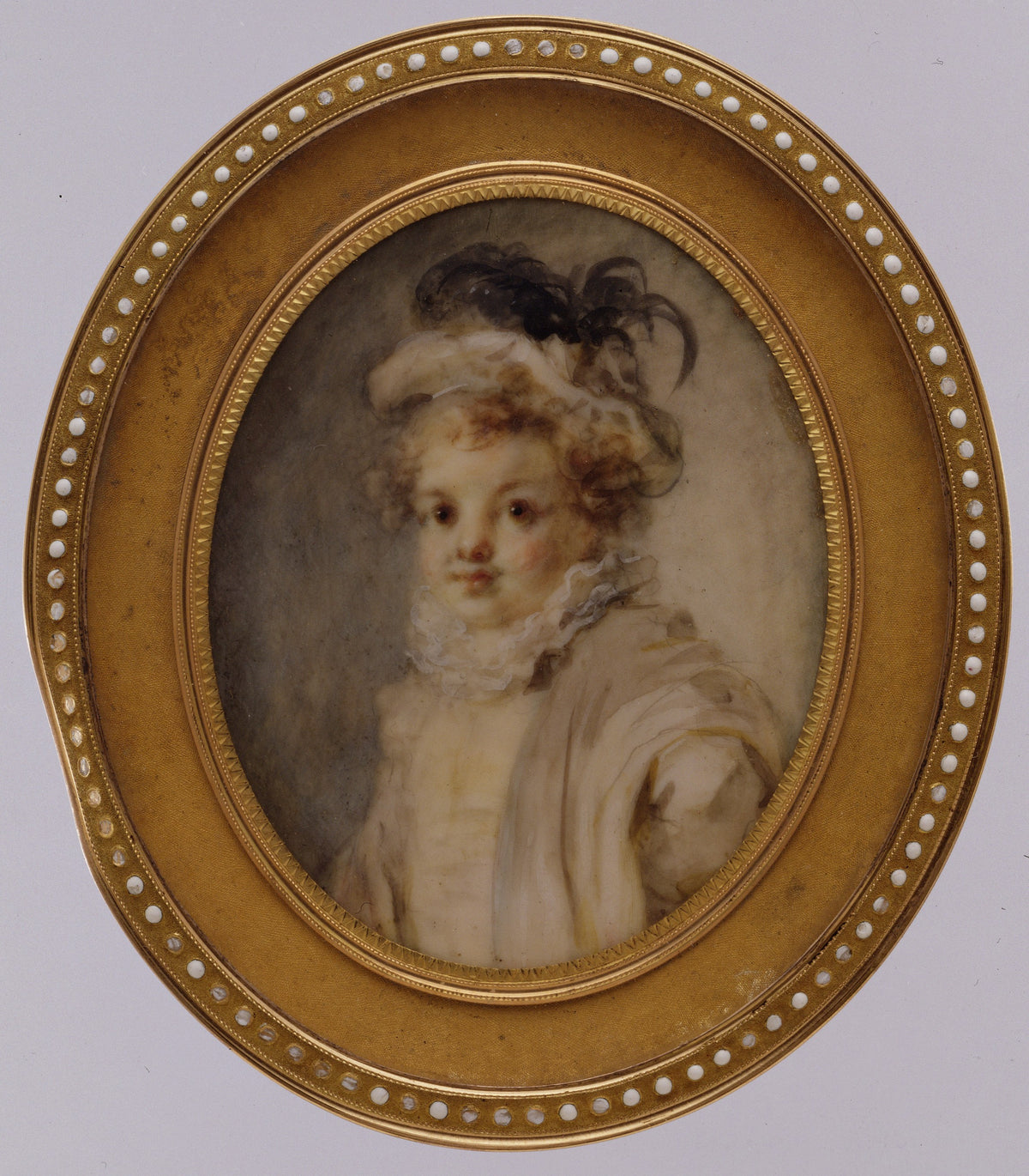 Portrait of a Boy by Marie Anne Gérard Fragonard (Madame Fragonard) - Classic Art canvas print