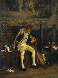A Footman Sleeping by Charles Bargue - Classic Art canvas print