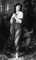 Falling Leaves, Allegory of Autumn by Hugues Merle - Oil Painting canvas print