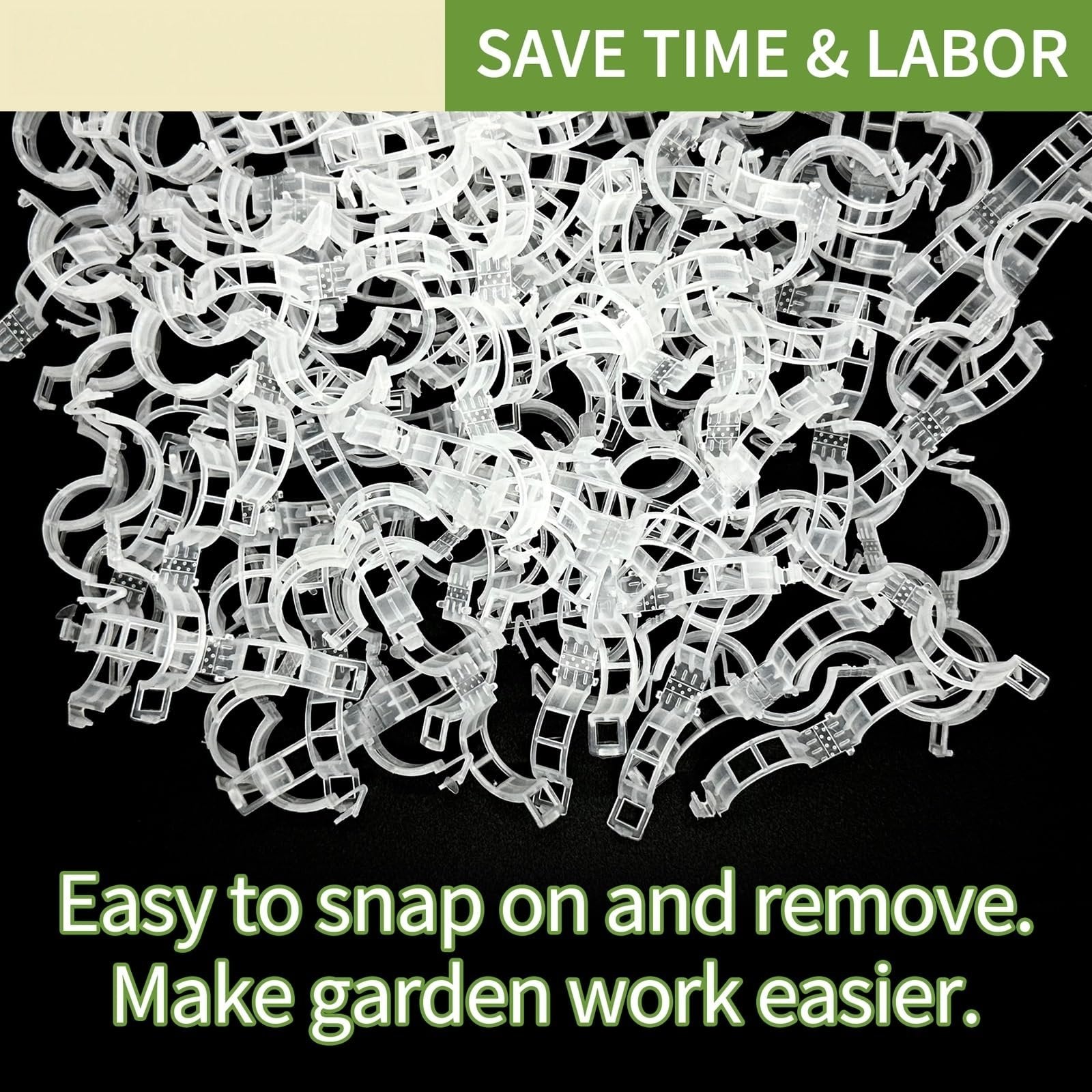 300Pcs Heavy-Duty Tomato Trellis Clips