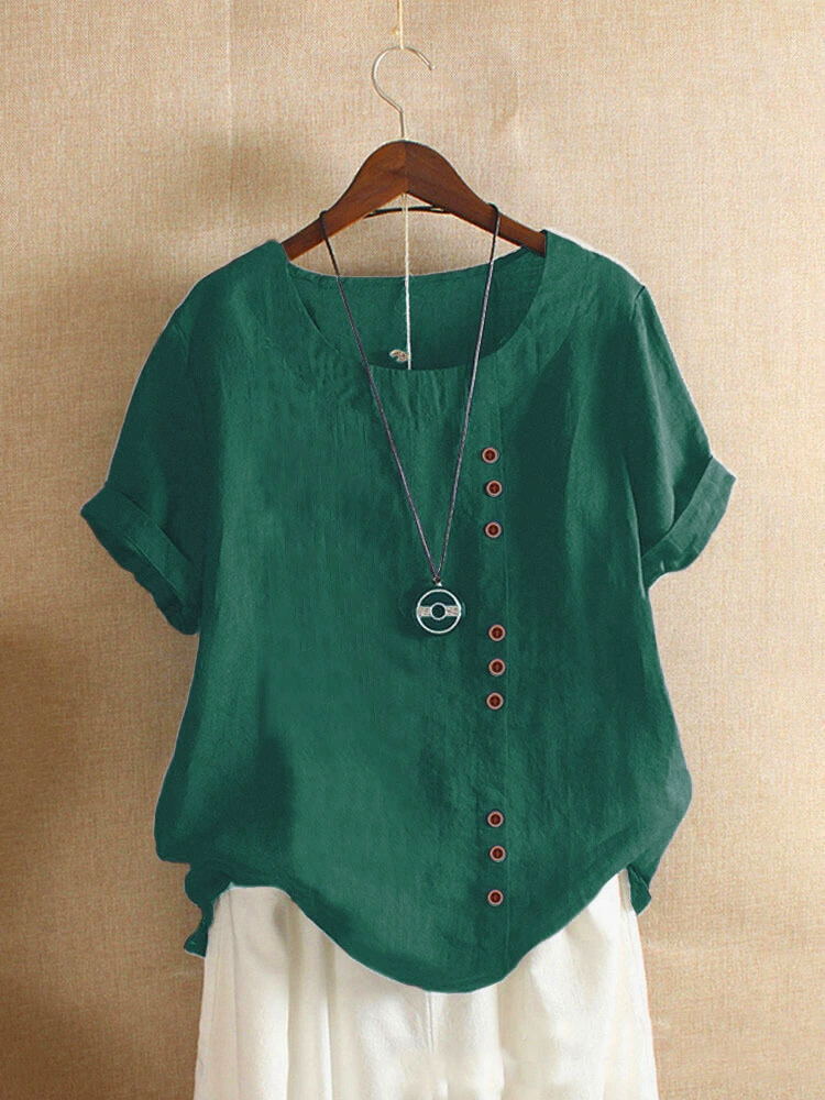 Cotton and Linen T-shirt