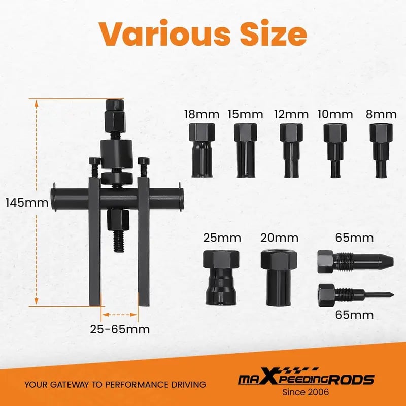⚒️ 10Pcs Heavy Duty Blind Hole Bearing Puller Tool Set
