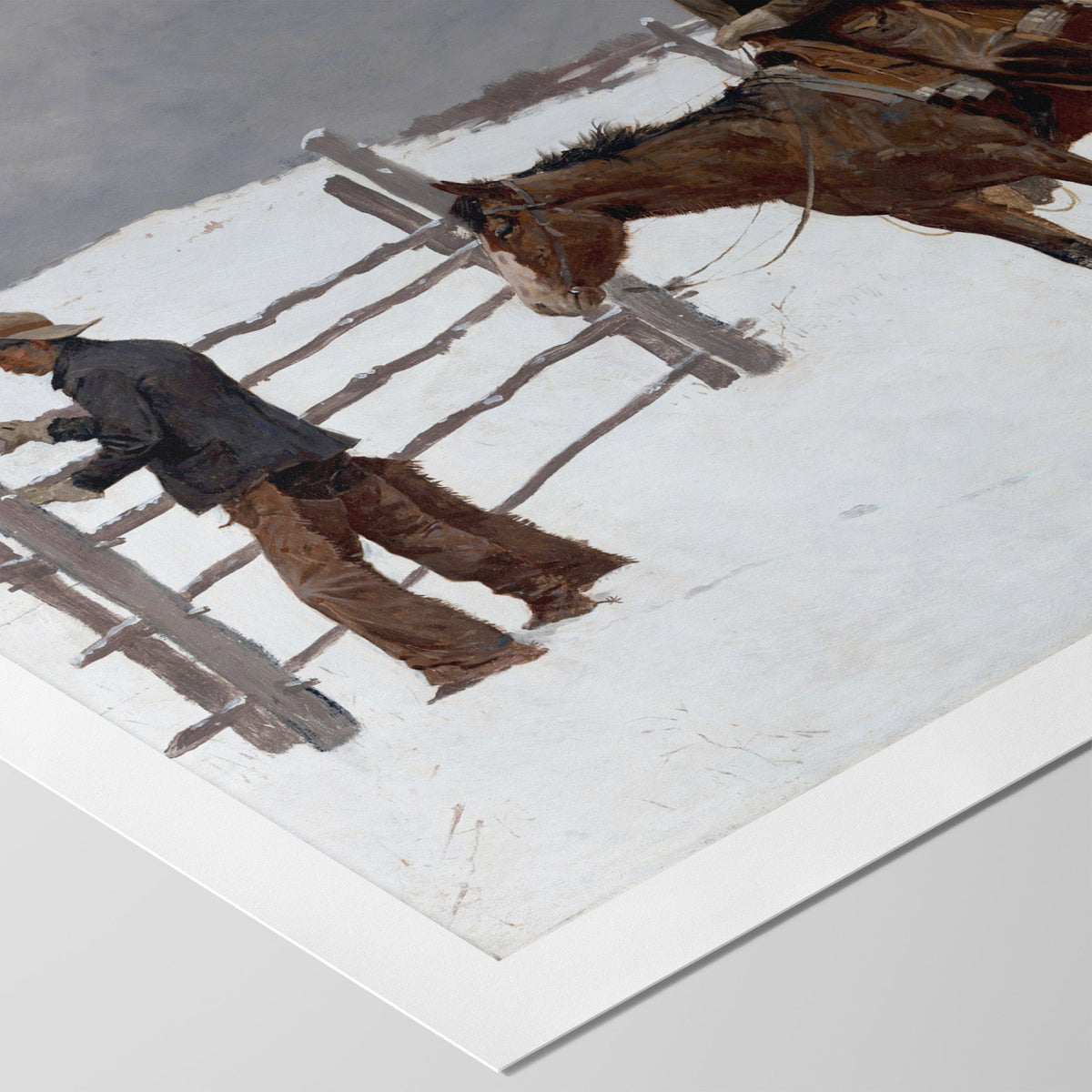 The Fall of the Cowboy Canvas Print