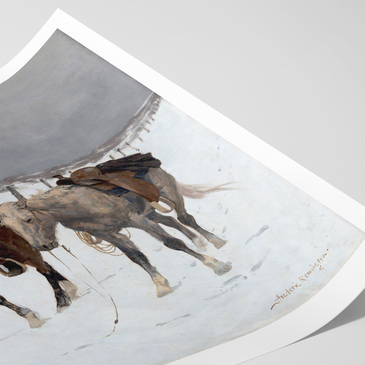 The Fall of the Cowboy Canvas Print
