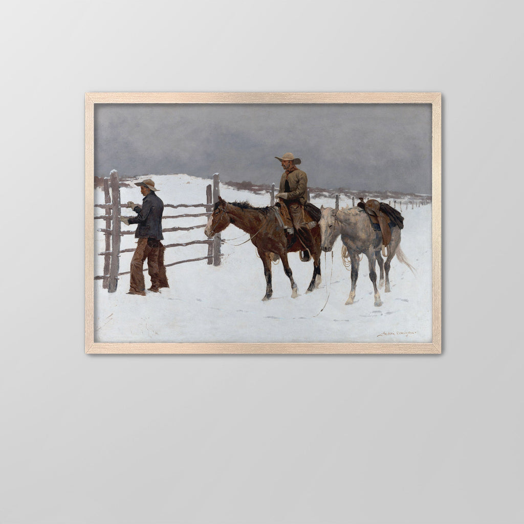 The Fall of the Cowboy Canvas Print