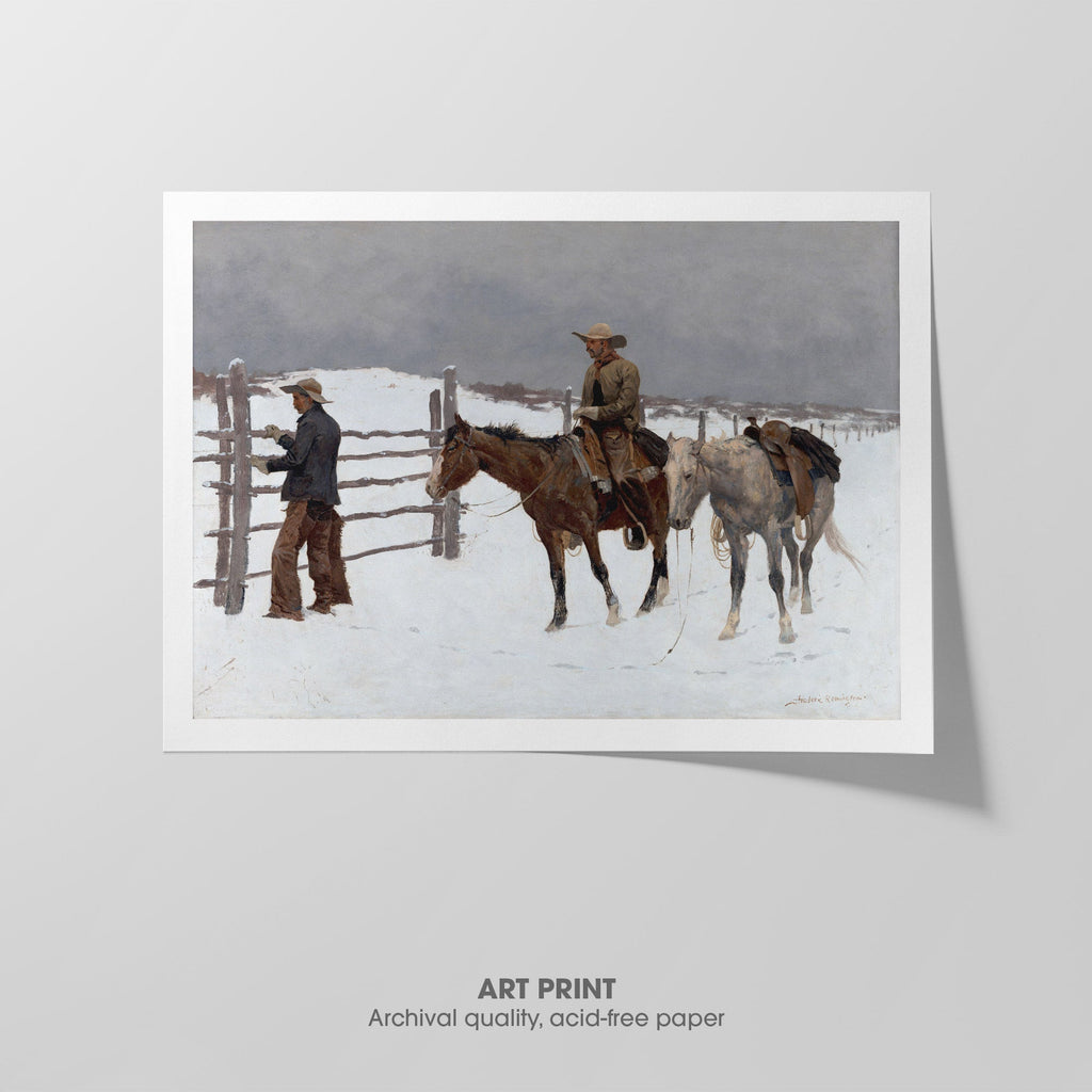 The Fall of the Cowboy Canvas Print