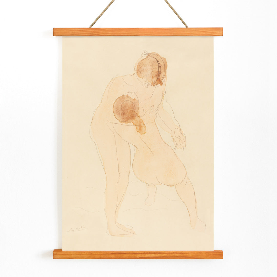 Deux figures Canvas Print