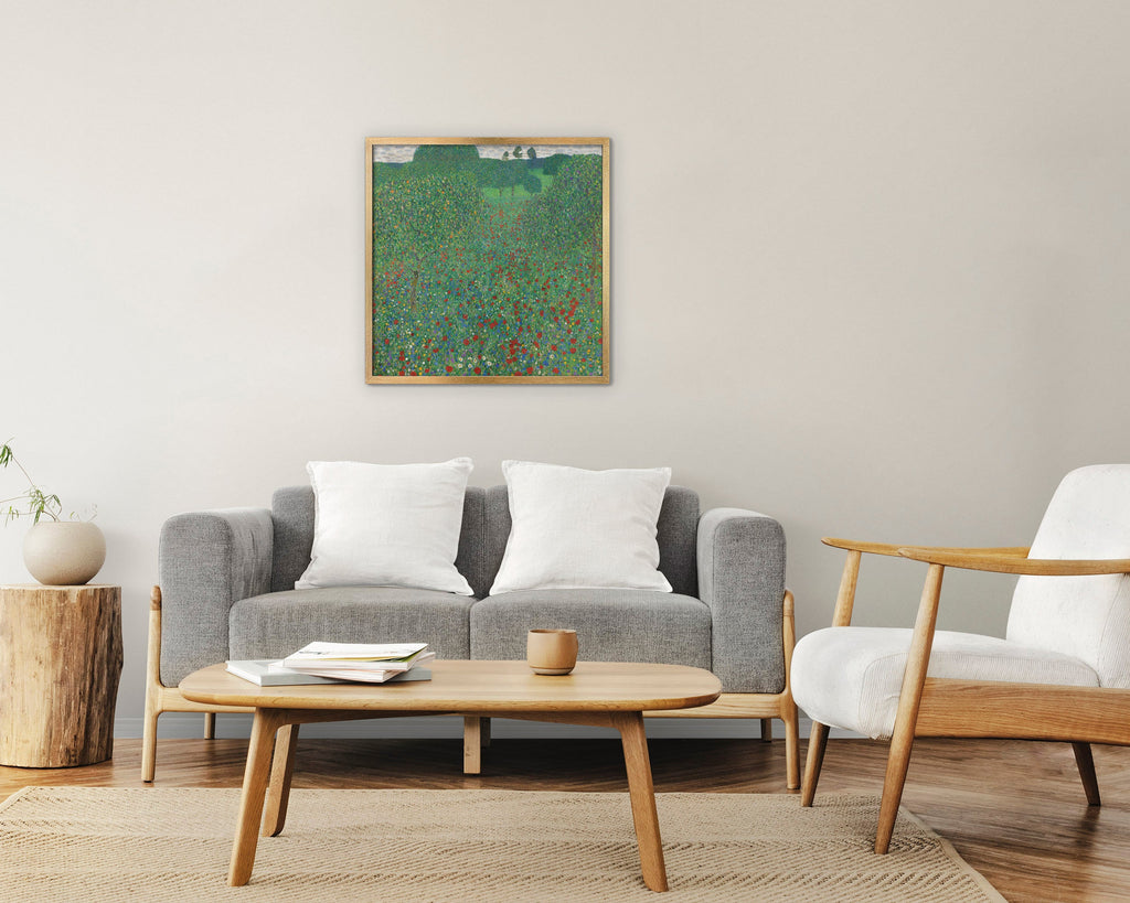 Flowering Poppies Canvas Print
