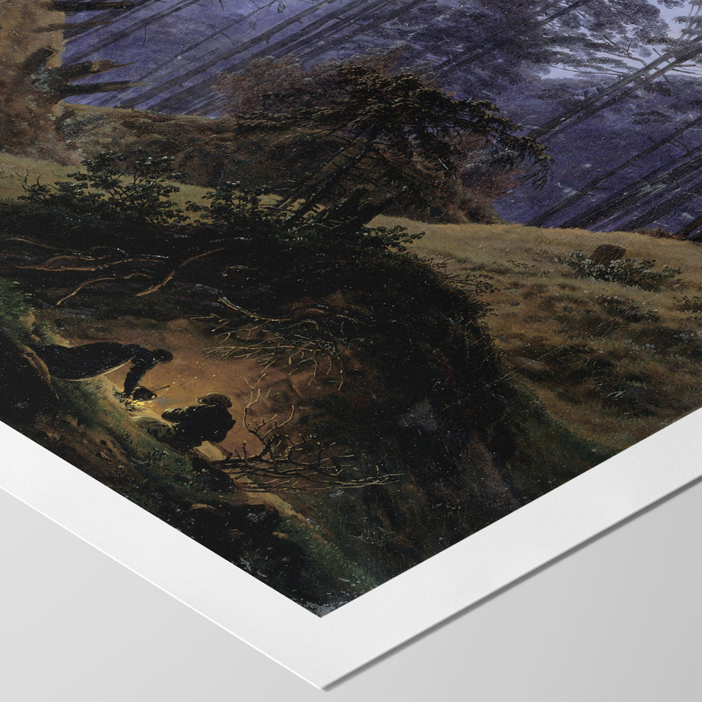 Forest Interior by Moonlight Canvas Print