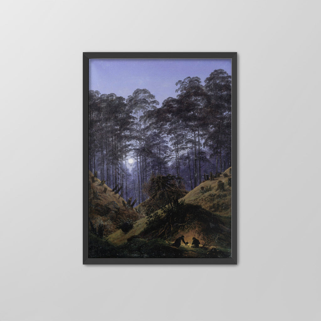 Forest Interior by Moonlight Canvas Print