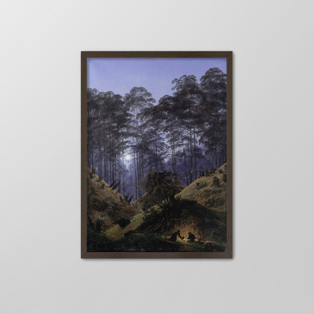 Forest Interior by Moonlight Canvas Print