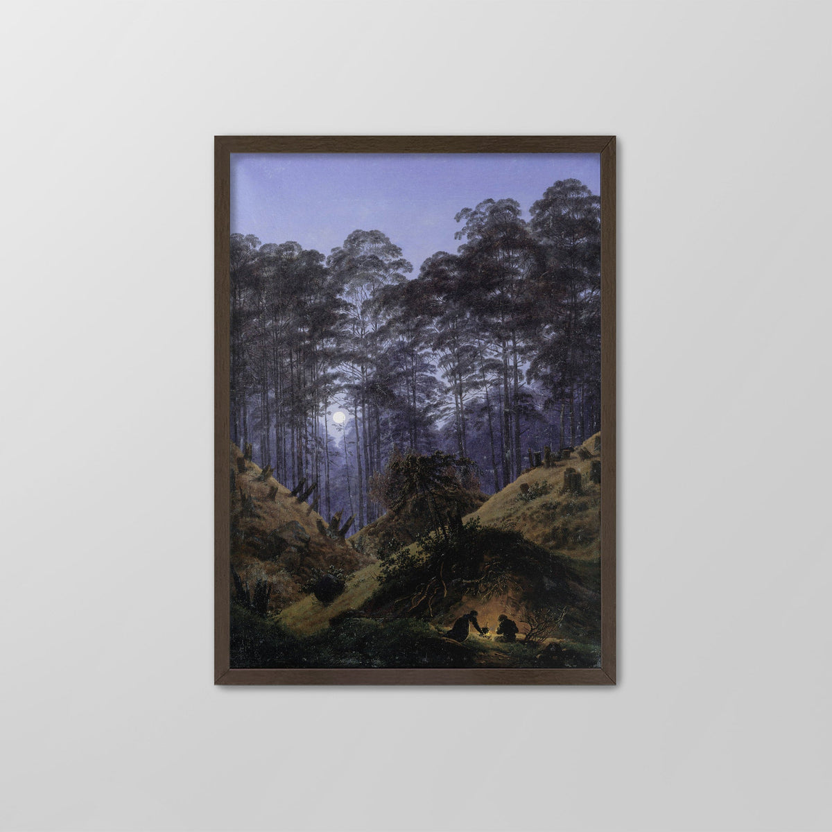 Forest Interior by Moonlight Canvas Print