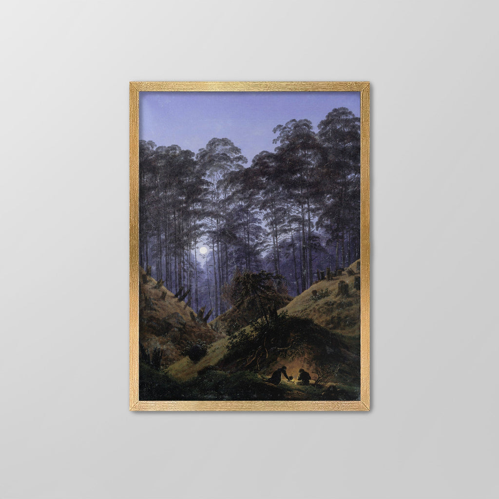 Forest Interior by Moonlight Canvas Print