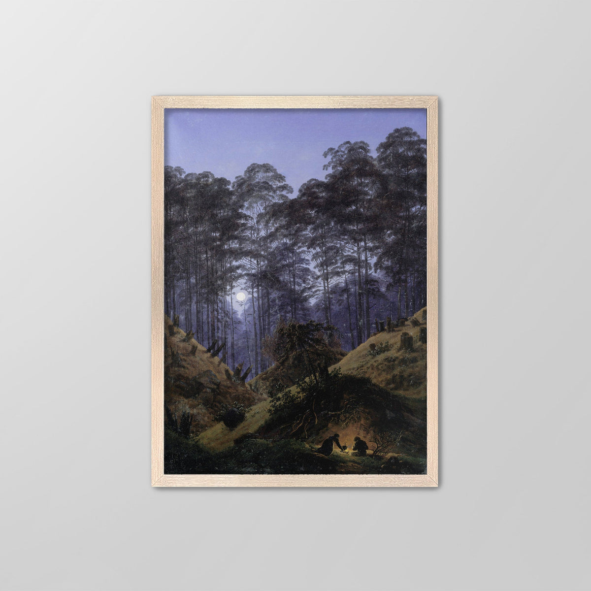 Forest Interior by Moonlight Canvas Print