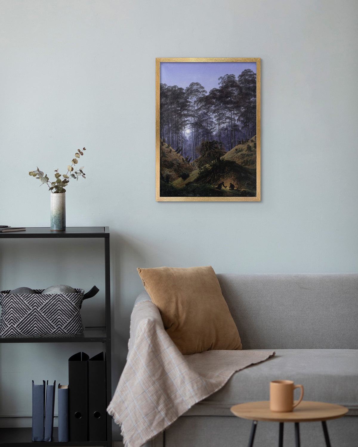 Forest Interior by Moonlight Canvas Print