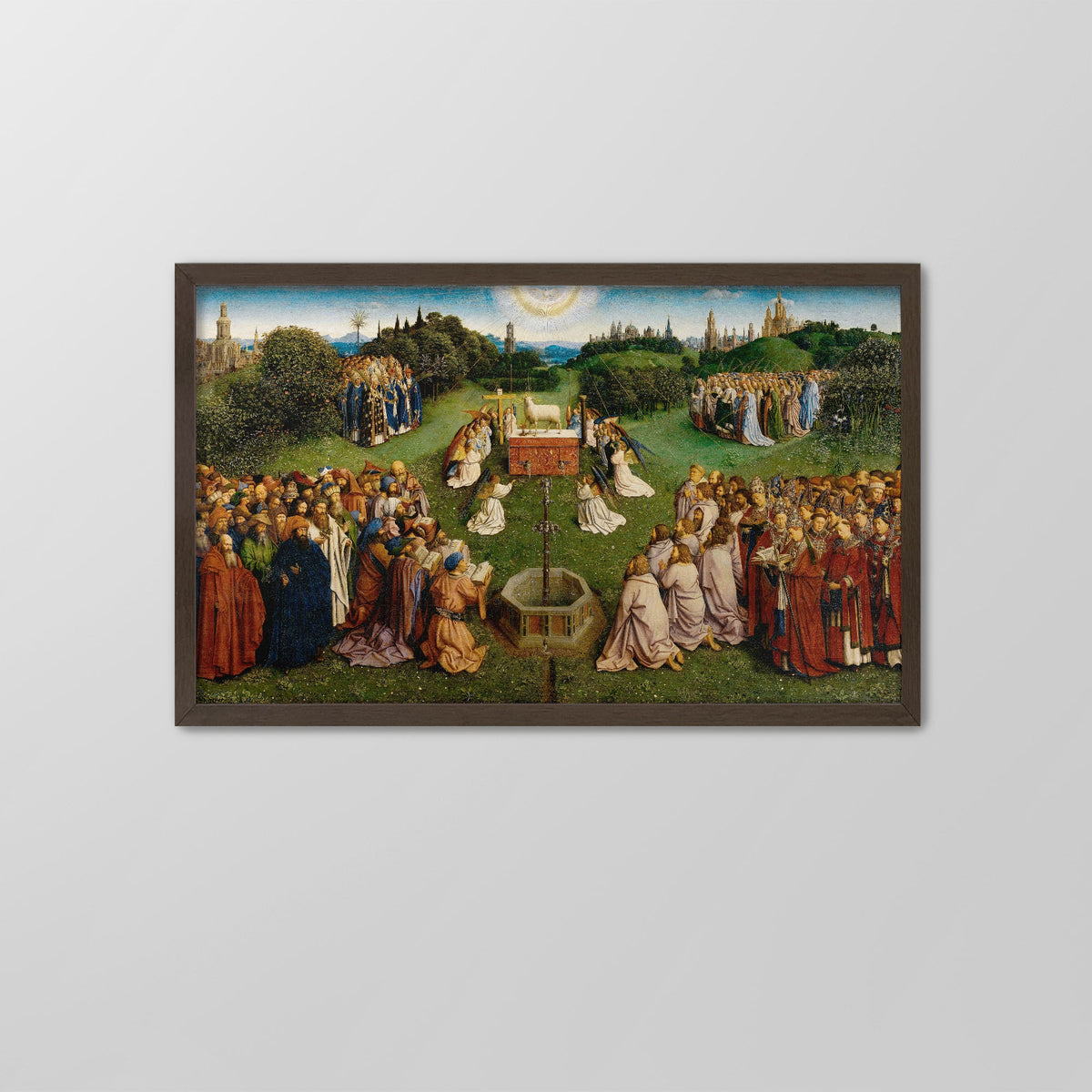 Adoration of the Mystic Lamb Canvas Print