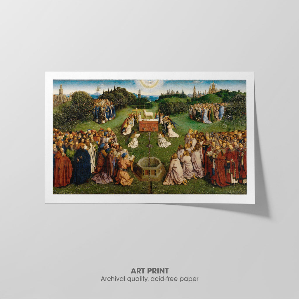 Adoration of the Mystic Lamb Canvas Print