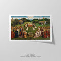 Adoration of the Mystic Lamb Canvas Print