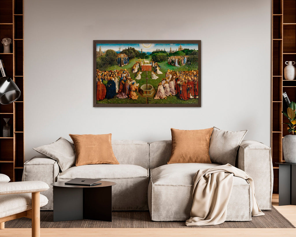 Adoration of the Mystic Lamb Canvas Print